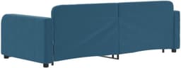 Bedframe, familiebed, tweepersoonsbed, slaapkamermeubel, dagbed, uittrekbaar, blauw, 90x200 cm, fluweel — thumbnail 5