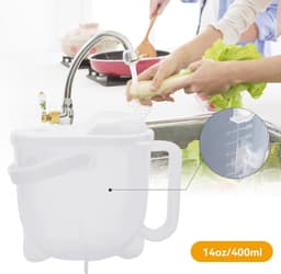 Rijstwasser, lichtgewicht rijstkom, plastic rijstzeef, meelfilter, graanwassing, keukenfilter met handvat, reiniging van granen, groenten en fruit — thumbnail 3