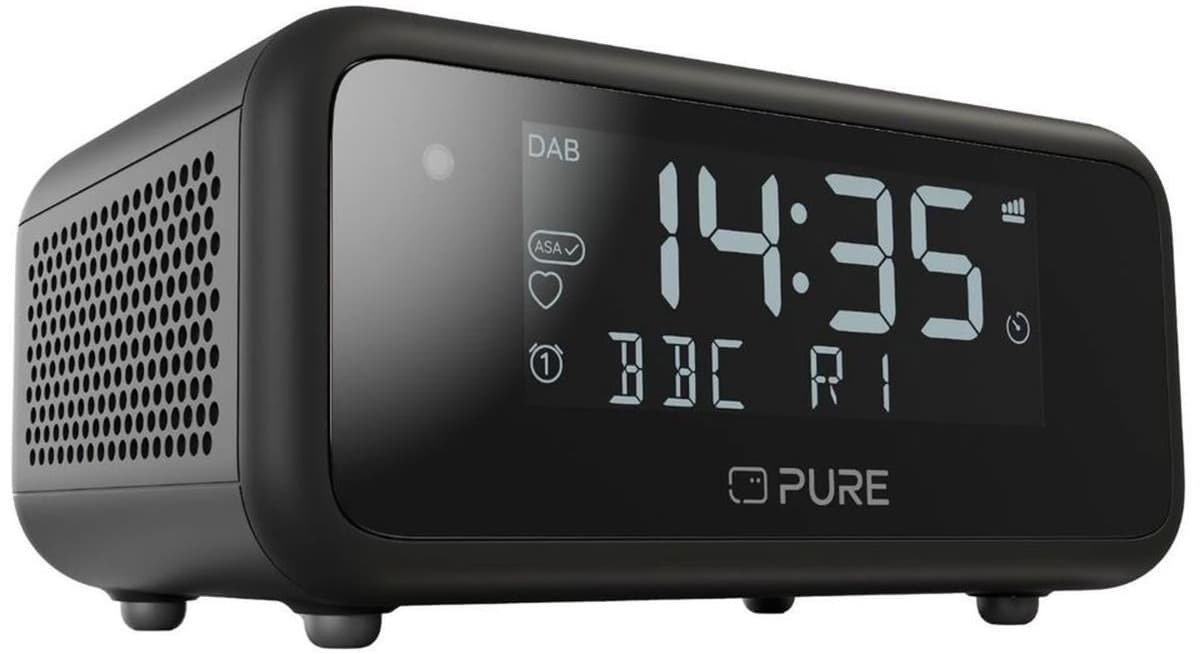 Pure Elan Sleep - Uw vertrouwde wekkerradio met bluetooth, Zwart — afbeelding 1