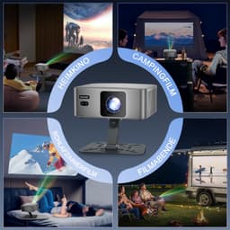 Beamer Native 1080P - 300 ANSI Lumen - 1920 x 1080 Resolutie - LED - Draagbaar - Smart Projector — thumbnail 5
