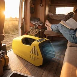 Mobiele Airconditioner – Draagbare Airco – Outdoor Koeling – Compacte Klimaatbeheersing – Lichtgewicht 6,5 Kg – 2380 BTU - 43 dB Geluid – Meerdere Modi — thumbnail 2