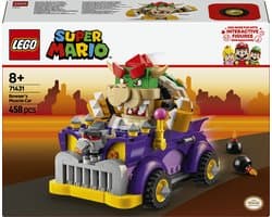 LEGO 71431 Super Mario Uitbreidingsset: Bowsers bolide Speelgoed Auto met Poppetje