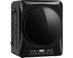 HOMCOM Wasdroger 5 kg met sensor en kinderslot - Luchtafvoerdroger - Droogmachine - Zwart