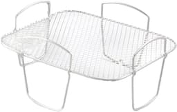Luchtfriteuse Accessoire Frame, 304 Staal Voedselgrill met Droogfunctie voor Vlees en Fruit, Stoomgrill Compatibel met Luchtfriteuses, 20,5 x 20,5 x 9 cm — thumbnail 5