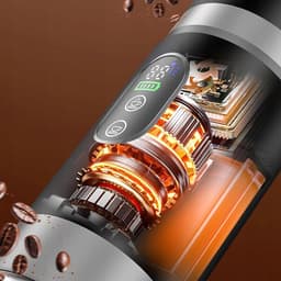 Draagbaar Koffiezetapparaat - Mini Koffiemachine - Capsule Koffiezetter - 20 Bar - Poeder & Capsules - Warm & Koud Zetten - USB-C Oplaadbaar - Kleine Espressomachine - Voor Thuis & Kantoor & Kamperen & Reis — thumbnail 3