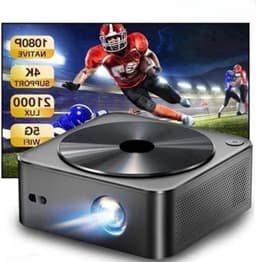 Mini Beamer - Projector - Digitale Beamer - Draagbaar - 1080P - Met Autofocus - 700 ANSI - 2 x USB 2.0 - HDMI - AV - DC - WiFi - Bluetooth - 90W - Zwart — thumbnail 4