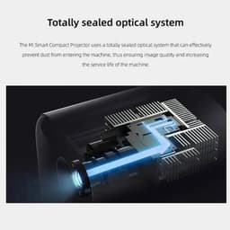 Xiaomi - Mi Smart Compact - Beamer - Projector Beamer - Mini Meamer - HDR 10 - FHD 1080p - DLP Automatische focus - met WiFi 5.0 - 500 ANSI Lumens - Android 11.0 - Wit — thumbnail 2