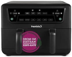 Heteluchtfriteuse met dubbele zone - Airfryer XL - Gezond koken - PFAS-vrij - 2x 5.2 L - Zwart