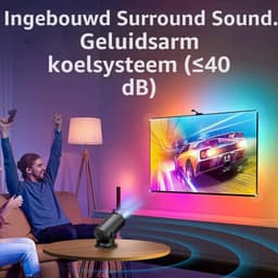 Draagbare Beamer 1080p Full HD - Bluetooth HDMI USB - 150 ANSI Lumen LCD Zwart - Voor Thuisbioscoop En Buiten — thumbnail 5