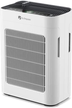 Luchtreiniger HEPA-Filter - Dubbele Zuigkracht 42,5 W - Voor 100 m² - Wit - Draagbare Luchtzuiveraar — thumbnail 1