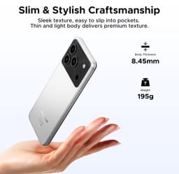 Anyreal Note 56 Plus Smartphone - 6,56 Inch - 48GB(6+24) RAM - 256GB ROM - 6150 mAh - Android 16 - Gemini AI - NFC GPS - Zilver — thumbnail 2