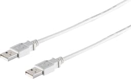 1x USB-A aansluitkabel, 2.0, grijs, 0,5 m – Met deze standaard USB-kabel kunt u bijvoorbeeld een externe harde schijf op uw pc aansluiten. — thumbnail 1