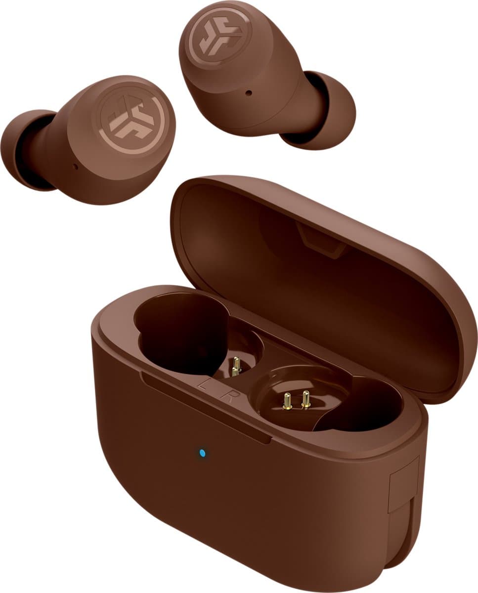 JLab Go Pop Tones Draadloze Oordopjes - oortjes draadloos - 32 uur Speeltijd - EQ Geluidsinstellingen - Bluetooth 5.1 - Oplaadcase met ingebouwde Oplaadkabel – Pantone 4625 — afbeelding 1