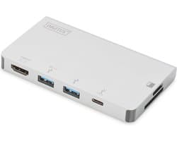 Digitus USB-C dockingstation Geschikt voor merk (dockingstation): Universeel Incl. laadfunctie