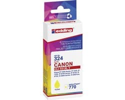 Edding Inktcartridge vervangt Canon CLI-551XL Compatibel Geel EDD-324 18-324-01
