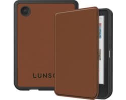Lunso Geschikt voor Kobo Clara BW / Clara Colour hoes (6 inch) - sleepcover - Bruin