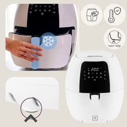 Zeegma KNAPPER GRAND Airfryer XXL - Heteluchtfriteuse 1800 W met 9 Kookprogramma’s, 6L Mand, 7,7L Kom, Temperatuurbereik van 60-200°C, Vaatwasmachinebestendig, Snelle Opwarming en Vetvrije Bereiding van Maaltijden voor het Hele Gezin — thumbnail 19