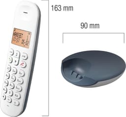 ApexArte® Huistelefoon - Senioren Telefoon Vaste Lijn - GSM - Wit — thumbnail 3
