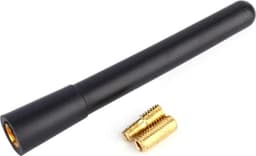 *** Korte auto-antenne voor FM / AM - Universeel en van topkwaliteit - Zwart - Slechts 10cm lang - auto radio ontvangst van Heble® *** — thumbnail 1