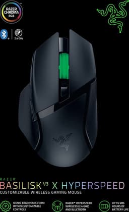 Razer Basilisk V3 X HyperSpeed - Draadloze Gaming Muis - Ergonomisch - RGB - 18.000 DPI - Zwart — thumbnail 20