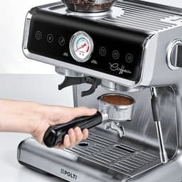 Polti Coffea G50S Espressomachine met Koffiemolen – 15 bar – 2,8L – Zilver — thumbnail 3