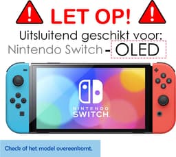 Screenprotector Geschikt voor Nintendo Switch OLED Bescherm Glas Screen Protector - 3 PACK — thumbnail 2