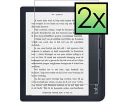 Screenprotector - 2 Stuks - Geschikt voor Kobo Libra 2 - Extra Sterk - Beschermglas - Gehard Glas - Tempered Glass - Screen Protector - Bescherm Cover