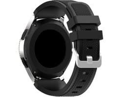 Strap-it Smartwatch bandje - siliconen bandje geschikt voor Huawei Watch GT 2 42mm / GT 3 42mm / GT 3 Pro 43mm - Amazfit GTS 1-2-3-4 - Mini / Bip / GTR 42mm - zwart