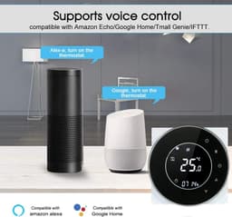Room thermostat - wifi rond LCD touchscreen - programmeerbaar - voor gasboiler verwarming - ShopVlot — thumbnail 5