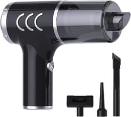 Draadloze Handstofzuiger - Compacte Reiniger - Auto en Thuis - Krachtige Zuigkracht - 2400 mAh Accu - Zwart — thumbnail 1