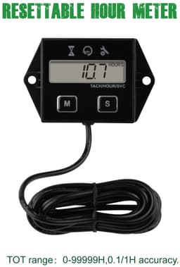 Digitale tach urenteller - RPM meter - voor grasmaaier, scooter, tractor en meer - nauwkeurige motorstatus - SnelShoppen — thumbnail 5