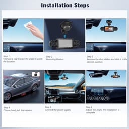 Dashcam Auto - Rijcamera Recorder - Veilige Ritten - 1080p HD Opname - 3 Inch Scherm - Zwart — thumbnail 2