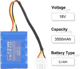 Li-ion accu 18V 3500mAh - hoge capaciteit - lange looptijd - geschikt voor AL-KO Robolinho 500 E - ShopVlot — thumbnail 4