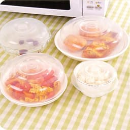 Magnetron spetterdeksel - transparant kunststof - met handvat - voorkomt schoonmaken van de magnetron - ShopVlot — thumbnail 5