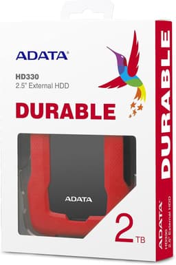 Externe Harde Schijf - Opslagapparaat Data - Bestanden Opslaan - Schokabsorberende Behuizing - 2TB - Rood — thumbnail 5
