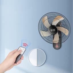 Wandventilator Afstandsbediening - Muurventilator Stille - Ruimte Koelen - Koperen Motor Kogellagers - 50W - Wit — thumbnail 3