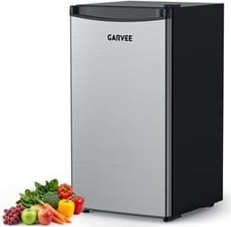 Triumpunpre Mini Koelkast 45L met RVS Deur - Drankenkoeler Stil 41dB - Energie Label E - 5 Standen Thermostaat van 0°C naar 18°C - Deur Links of Rechts Draaibaar - Stelbare Poortjes - Vrijstaande Minibar voor Thuis of Werk — thumbnail 1