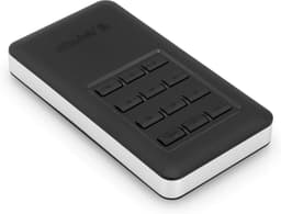 Externe SSD - Draagbare Opslag - Veilige Data Opslag - Ingebouwd Toetsenbord - 256 GB - Zwart Zilver — thumbnail 1