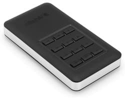Externe SSD - Draagbare Opslag - Veilige Data Opslag - Ingebouwd Toetsenbord - 256 GB - Zwart Zilver