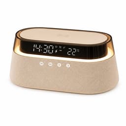 Bobypet - 6-in-1 Draadloos Oplaadstation - Digitale Wekker met Temperatuur - Bluetooth Speaker en FM Radio - RGB Sfeerlamp - Cadeau voor Mannen en Vrouwen — thumbnail 1