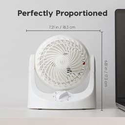 Tafelventilator Stil 30 dB – 3 Snelheden – 110° Kantelbaar – Compacte Luchtcirculator voor Ruimtes tot 14 m² — thumbnail 4