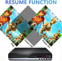 DVD-speler voor tv, cd-speler met afstandsbediening, 1080p HD, compacte speler, regio-vrij, HDMI- en RCA-kabels, USB-ingang, geschikt voor monitor en projector, nieuwe en oude tv's. — thumbnail 3