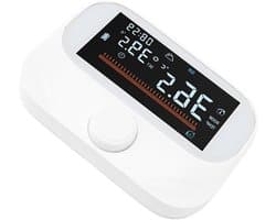 Slimme Thermostaat - Temperatuurregelaar Programmeerbaar - Energie Besparen - Draadloze Installatie - 300m Verbindingsbereik - Wit
