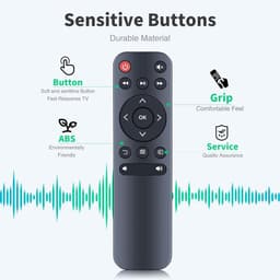 SnelShoppen - Vervangende Afstandsbediening voor 1080P Filmprojector - Compatibel met Mini Beamer en Projector - Ideaal voor Thuisbioscoop en Feestjes — thumbnail 2