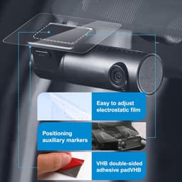 SnelShoppen - Extra Sterke Dashcam Kleefpads voor Voorruit en Dashboard - Antistatische Folies voor Dashcams - Transparante Montage Film - 5 Stuks — thumbnail 3