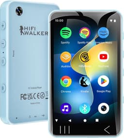 SnelShoppen - MP3 Speler Bluetooth en WiFi Android 13, 144GB, 3GB RAM, 4 Inch HD Touchscreen, Muziekspeler met Luidspreker, Camera en Ouderlijk Toezic — thumbnail 1
