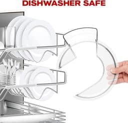 SnelShoppen - Splash Guard voor Keukenmachine 4.5 en 5-quart Tilt-Head, Perfecte Deksel voor Keukenmixers, Transparant, RVS, Glas en Keramiek, Vaatwas — thumbnail 5