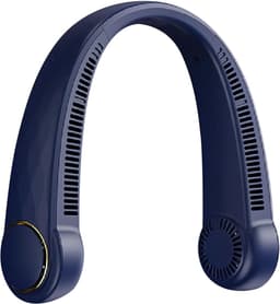 Draagbare nekventilator, 360° verstelbare ventilator zonder bladen met 4000mAh batterij, draagbare ventilator voor kantoor, thuis, op reis, buiten, 3 snelheden (A) — thumbnail 1