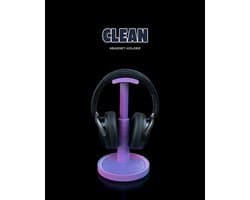 Clean - Koptelefoonhouder voor bureau en gaming setup - Decoratieve houder - headset standaard, bureau organizer, kantoor, werkplek