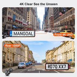 4K UHD Dashcam - Autocamera Video - Veiligheid Onderweg - Speciaal Ontwerp - 64GB Kaart - Zwart — thumbnail 2